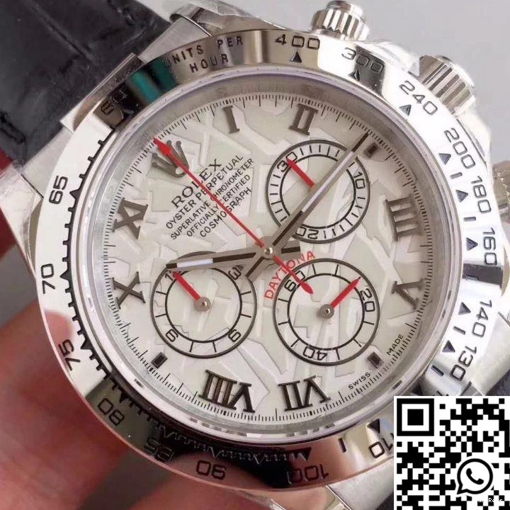 Strap Leather Cosmograph Black 116520 JH Factory Rolex Daytona 0831